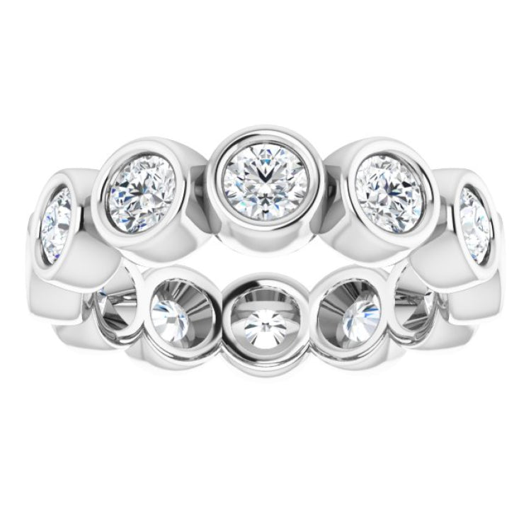 10K White Gold 2 3/4 CTW Lab-Grown Diamond Eternity Band Size 9