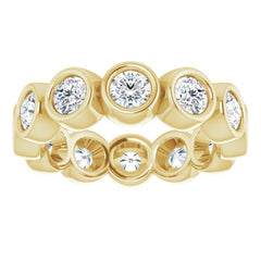 10K Yellow Gold 2 3/4 CTW Lab-Grown Diamond Eternity Band Size 9