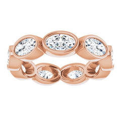 10K Rose Gold 1 3/4 CTW Lab-Grown Diamond Eternity Band Size 4