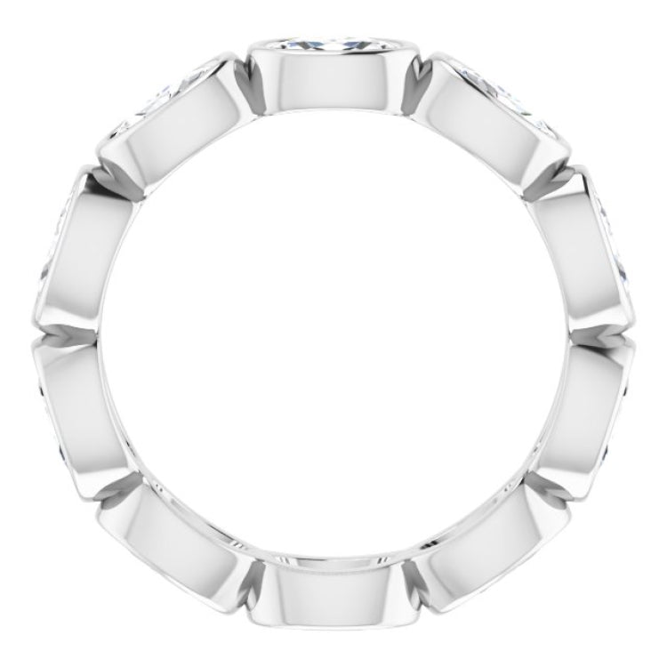 10K White Gold 1 9/10 CTW Lab-Grown Diamond Eternity Band Size 6