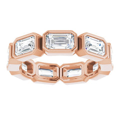 10K Rose Gold 3 CTW Lab-Grown Diamond Eternity Band Size 4.75