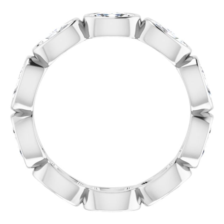 10K White Gold 1 9/10 CTW Lab-Grown Diamond Eternity Band Size 6.25