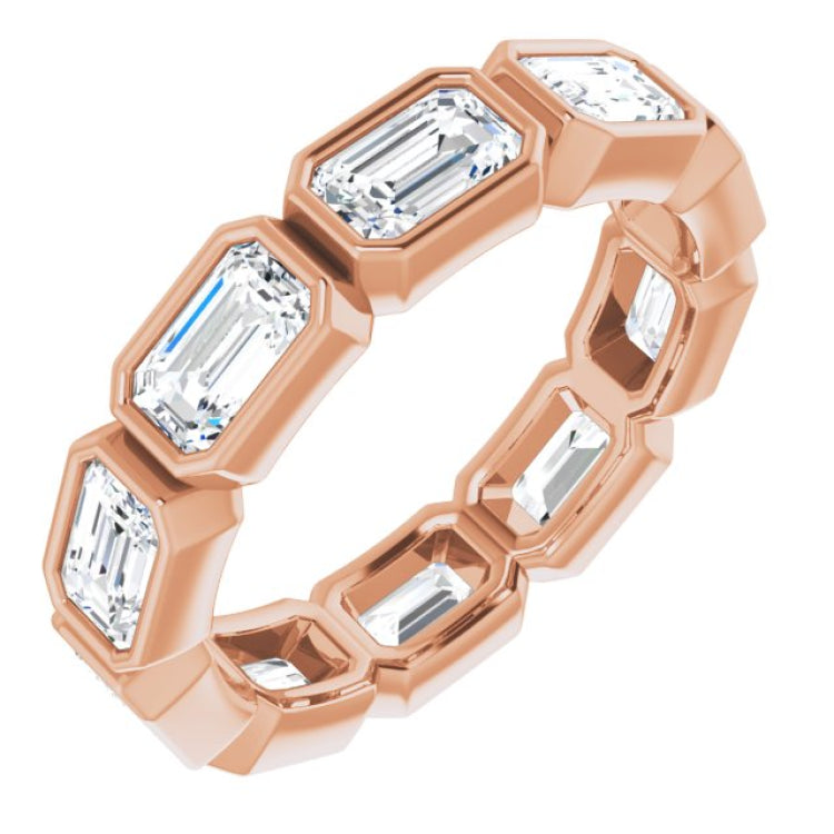 10K Rose Gold 3 1/3 CTW Lab-Grown Diamond Eternity Band Size 6.5