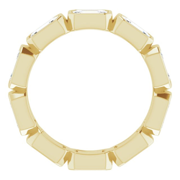 10K Yellow Gold 3 1/3 CTW Lab-Grown Diamond Eternity Band Size 7.25