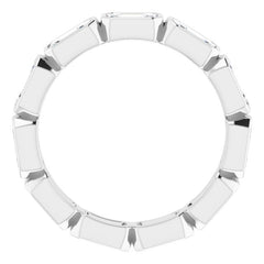 10K White Gold 3 5/8 CTW Lab-Grown Diamond Eternity Band Size 8.75