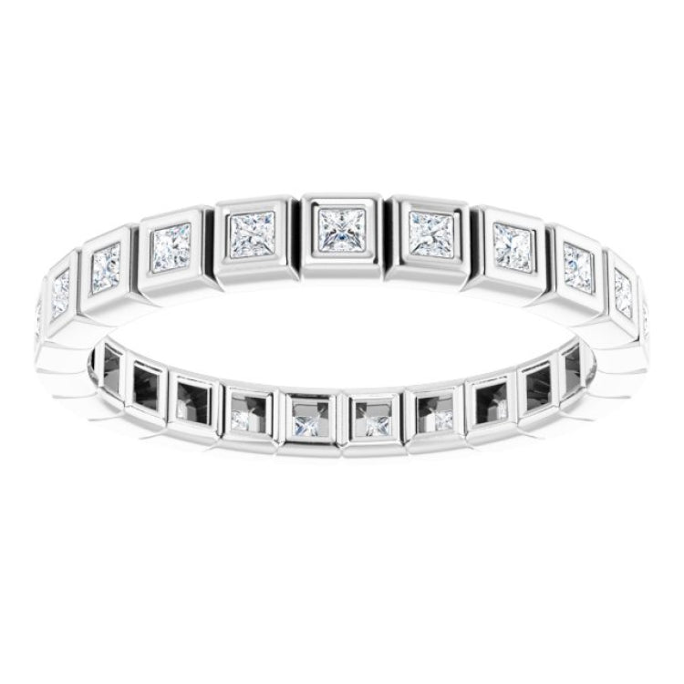 10K White Gold 1/3 CTW Lab-Grown Diamond Eternity Band Size 4.25