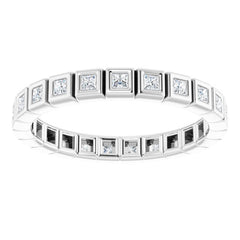 10K White Gold 1/3 CTW Lab-Grown Diamond Eternity Band Size 4.25
