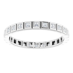 10K White Gold 1/3 CTW Lab-Grown Diamond Eternity Band Size 6.25