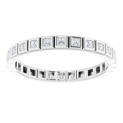 10K White Gold 1/3 CTW Lab-Grown Diamond Eternity Band Size 6.75
