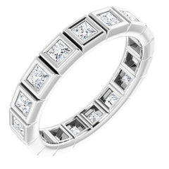 10K White Gold 9/10 CTW Lab-Grown Diamond Eternity Band Size 4.75