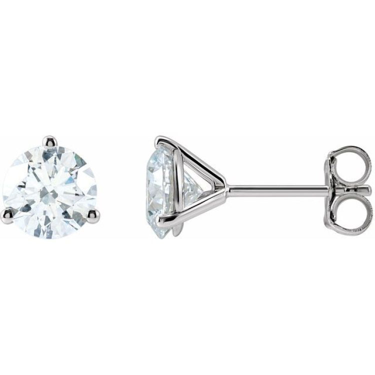 14K White Gold 1 1/2 CTW Lab-Grown Diamond Stud Earrings
