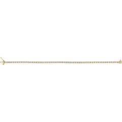 14K Yellow Gold 3 CTW Natural Diamond Line 7 1/4" Bracelet