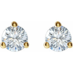 14K Yellow Gold 1/5 CTW Lab-Grown Diamond Stud Earrings