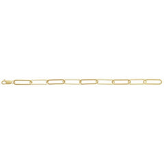 14K Yellow Gold-Filled 6.2 mm Paperclip-Style 7" Chain