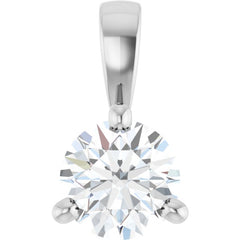 Sterling Silver 1/4 CTW Natural Diamond Pendant