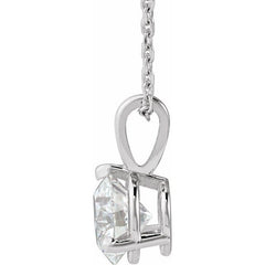 Platinum 1 CTW Natural Diamond 18" Necklace
