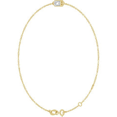 14K Yellow Gold Natural Diamond 6 1/2-7 1/2" Bracelet