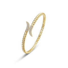 Fluted Bypass Wrap Bangle