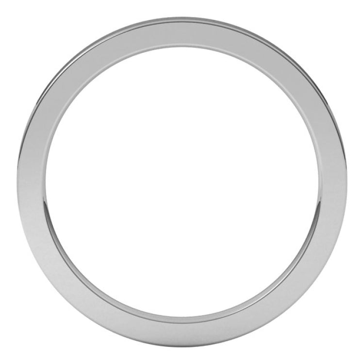 Sterling Silver 1.5 mm Comfort-Fit Flat Band Size 7