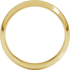 18K Yellow Gold 5 mm Half Round Band Size 7