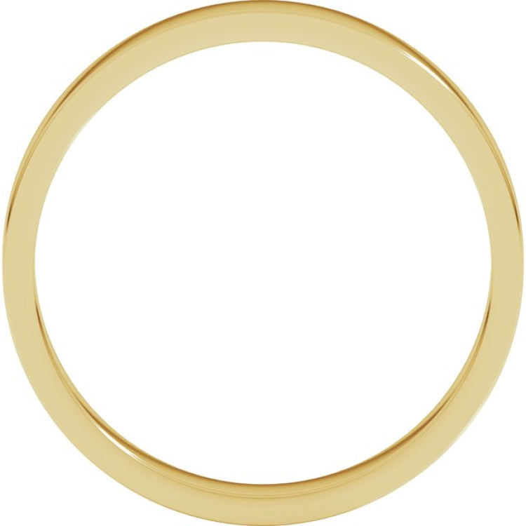 10K Yellow Gold 3 mm Flat Band Size 11