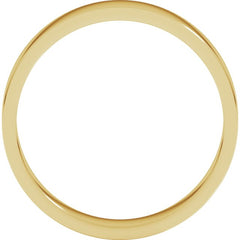 10K Yellow Gold 4 mm Flat Band Size 4.5