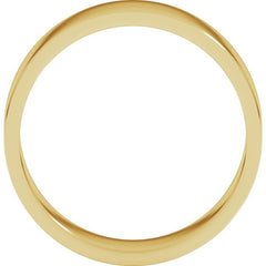 10K Yellow Gold 6 mm Flat Band Size 6.5