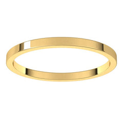 10K Yellow Gold 1.5 mm Flat Band Size 12