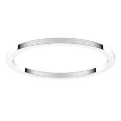Sterling Silver 1 mm Flat Band Size 7