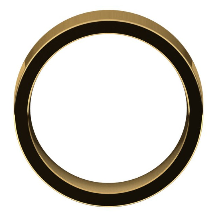 14K Yellow Gold 8 mm Comfort-Fit Flat Band Size 13.5