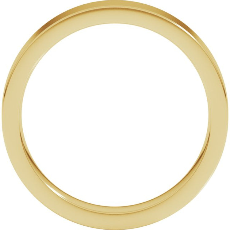 10K Yellow Gold 4 mm Comfort-Fit Flat Band Size 5