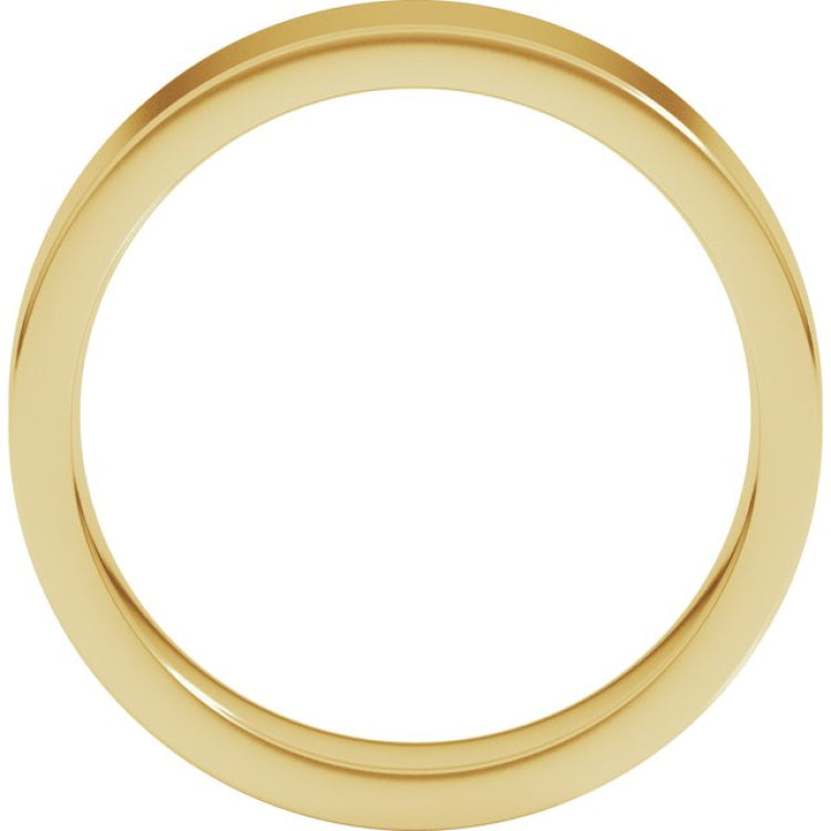 10K Yellow Gold 5 mm Comfort-Fit Flat Band Size 10