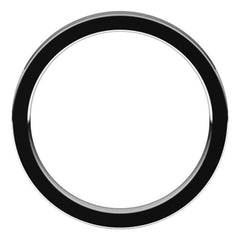 14K White Gold 2.5 mm Comfort-Fit Flat Band Size 7.5
