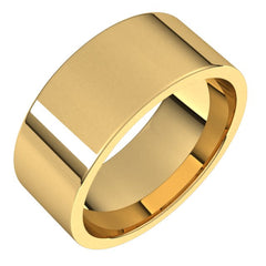 14K Yellow Gold 8 mm Lightweight Comfort-Fit Flat Band Size 4.5