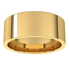14K Yellow Gold 8 mm Lightweight Comfort-Fit Flat Band Size 4.5