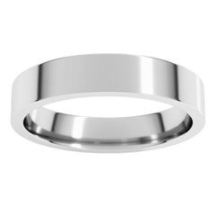 Sterling Silver 4 mm Lightweight Comfort-Fit Flat Band Size 6.5