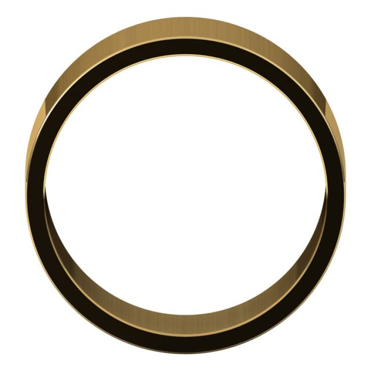 14K Yellow Gold 9 mm Flat Band Size 10
