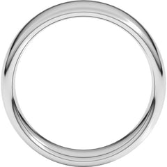 10K White Gold 7 mm Comfort-Fit European-Style Band Size 10.5