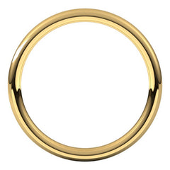 14K Yellow Gold 2 mm Comfort-Fit European-Style Band Size 4.5