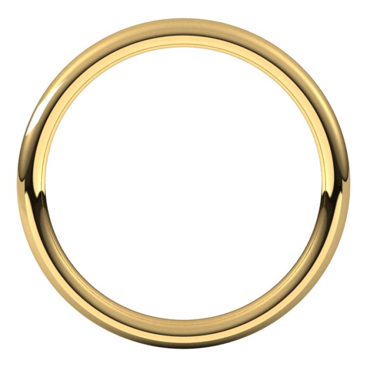 18K Yellow Gold 2 mm Comfort-Fit European-Style Band Size 4.5