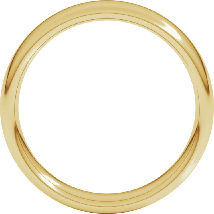 14K Yellow Gold 5 mm Comfort-Fit European-Style Band Size 7.5