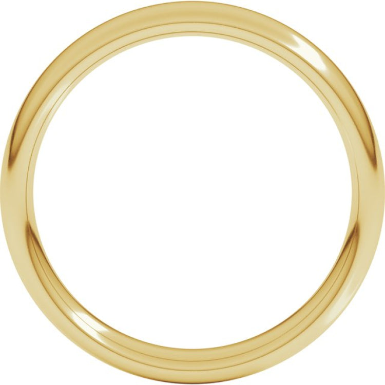 18K Yellow Gold 4 mm Comfort-Fit European-Style Band Size 7