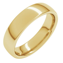 10K Yellow Gold 5 mm Comfort-Fit European-Style Band Size 9.5
