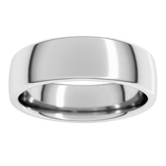 Sterling Silver 6 mm Comfort-Fit European-Style Band Size 9.5