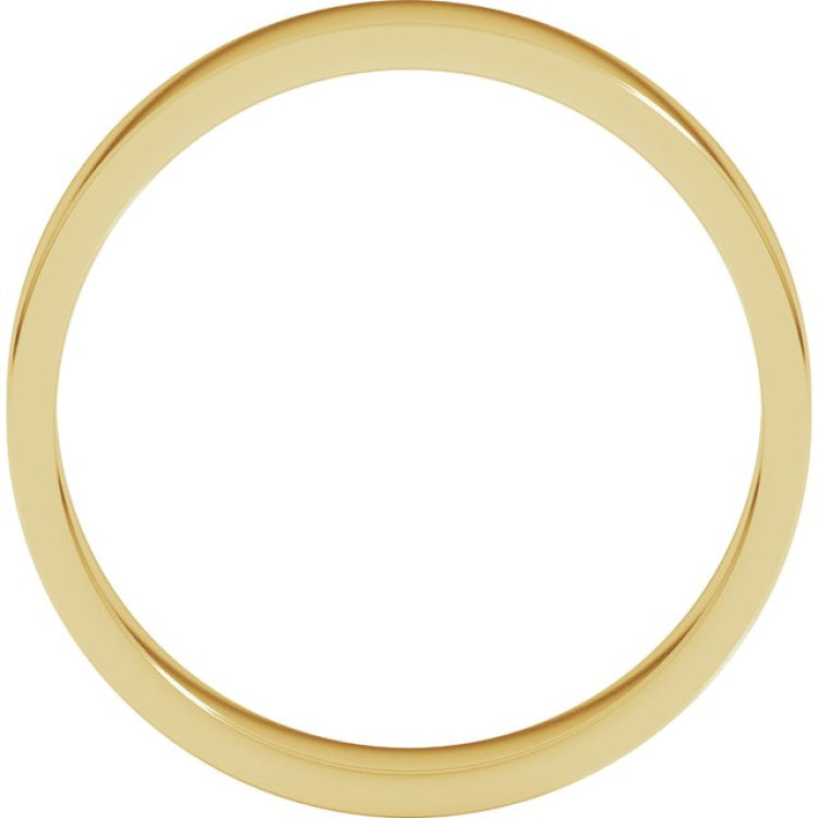 10K Yellow Gold 4 mm Flat Band Size 9.5