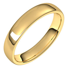 14K Yellow Gold 4.5 mm Comfort-Fit European-Style Band Size 5