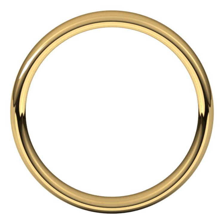 14K Yellow Gold 4.5 mm Comfort-Fit European-Style Band Size 8.5