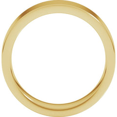 10K Yellow Gold 6 mm Comfort-Fit Flat Band Size 6