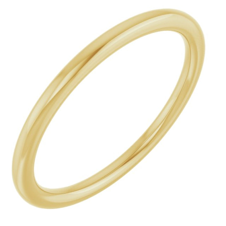 14K Yellow Gold 1.5 mm Comfort-Fit European-Style Band Size 8.5