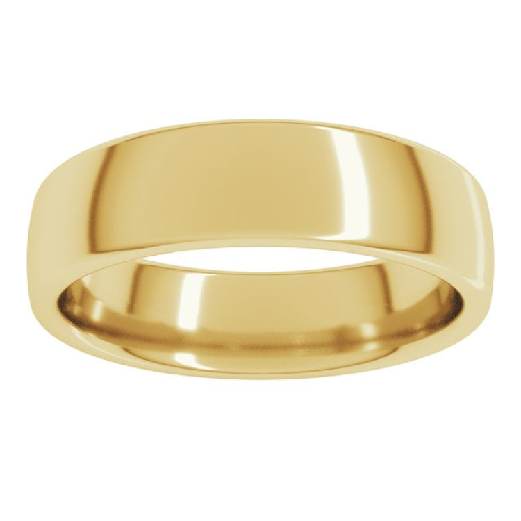 10K Yellow Gold 5.5 mm Comfort-Fit European-Style Band Size 10